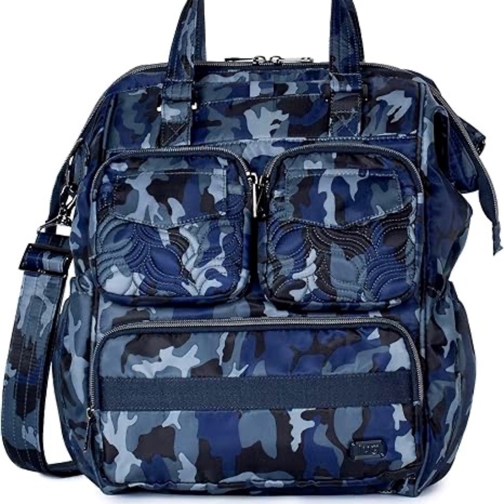 NWOT Lug Via 2, camo navy